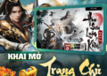 Poster quảng cáo game Hoa Sơn Kiếm Thế, với hình ảnh một nhân vật nam kiếm hiệp