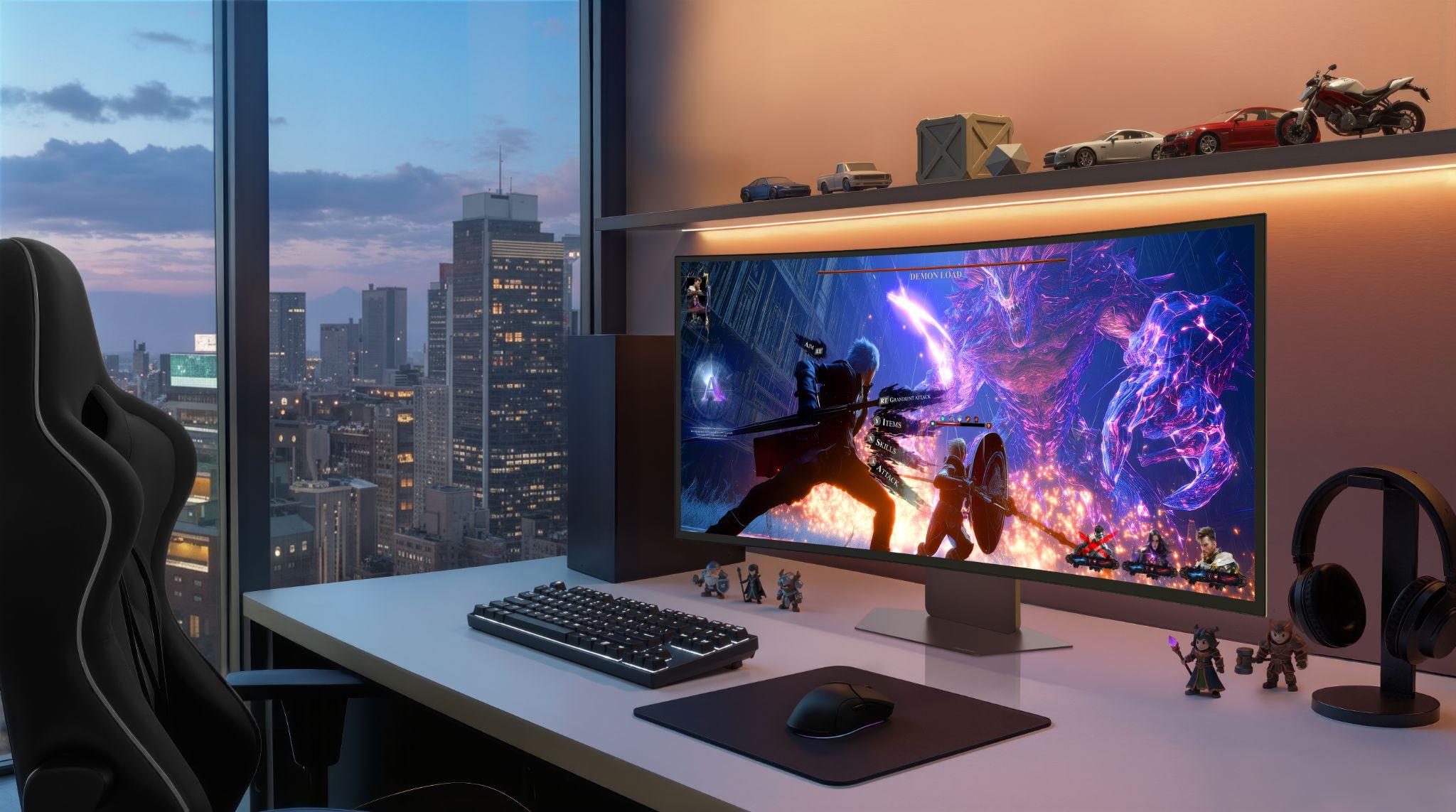 Màn hình LG UltraGear evo AI 45/39GX950B-B độ phân giải 5K2K với tính năng AI Scene Optimization cho game thủ